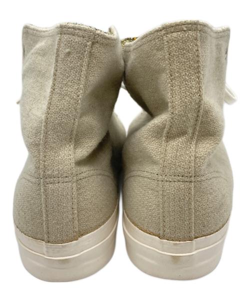 Yohji Yamamoto pour homme（ヨウジヤマモト プールオム）Yohji Yamamoto pour homme (ヨウジヤマモト プールオム) 鹿鳴館期 ウールツイードハイカットスニーカー ベージュ サイズ:XLの古着・服飾アイテム