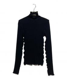 ENFOLD（エンフォルド）の古着「MELLOW RIB LONG-SLEEVES T-SHIRT」｜ブラック