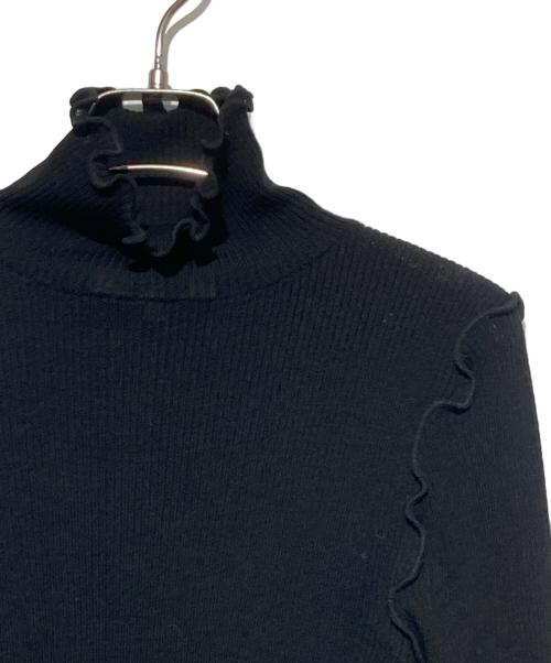 ENFOLD（エンフォルド）ENFOLD (エンフォルド) MELLOW RIB LONG-SLEEVES T-SHIRT ブラック サイズ:38の古着・服飾アイテム