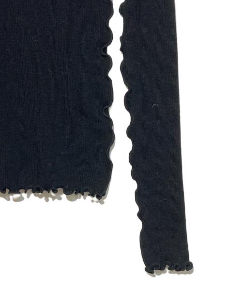 ENFOLD（エンフォルド）ENFOLD (エンフォルド) MELLOW RIB LONG-SLEEVES T-SHIRT ブラック サイズ:38の古着・服飾アイテム