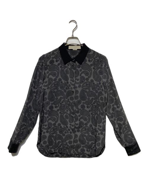 STELLA McCARTNEY（ステラマッカートニー）STELLA McCARTNEY (ステラマッカートニー) 総柄シルクシャツ グレー サイズ:38の古着・服飾アイテム