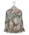 ）の古着「総柄シルクシャツ」｜ベージュ