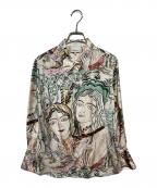 3.1 phillip limスリーワンフィリップリム）の古着「総柄シルクシャツ」｜ベージュ