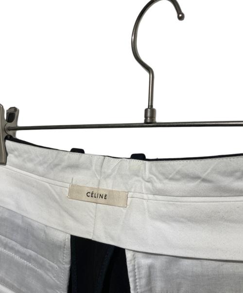 CELINE（セリーヌ）CELINE (セリーヌ) センタープレスパンツ ブラック サイズ:36の古着・服飾アイテム