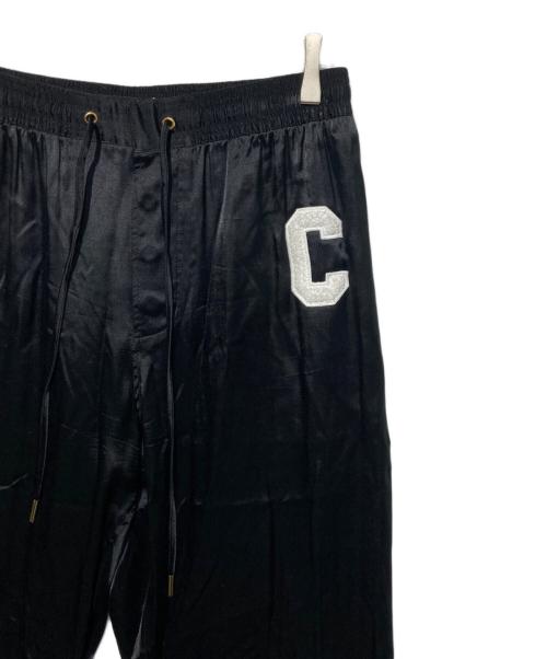 CELINE（セリーヌ）CELINE (セリーヌ) サテンサイドラインアスレチックロングパンツ ブラック サイズ:38の古着・服飾アイテム