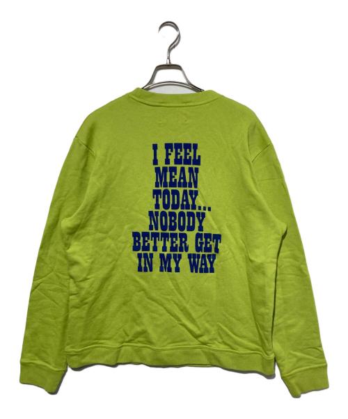 MARC JACOBS（マークジェイコブズ）MARC JACOBS (マークジェイコブズ) PEANUTS (ピーナッツ) プリントスウェット グリーン サイズ:Lの古着・服飾アイテム