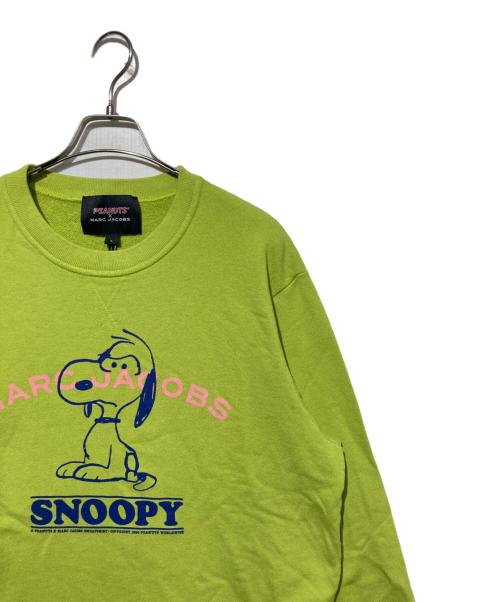 MARC JACOBS（マークジェイコブズ）MARC JACOBS (マークジェイコブズ) PEANUTS (ピーナッツ) プリントスウェット グリーン サイズ:Lの古着・服飾アイテム