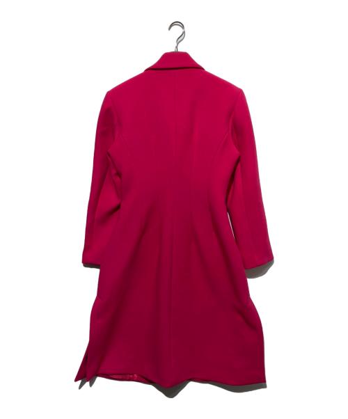 VALENTINO（ヴァレンティノ）VALENTINO (ヴァレンティノ) リボンデザインロングコート ピンク サイズ:38の古着・服飾アイテム