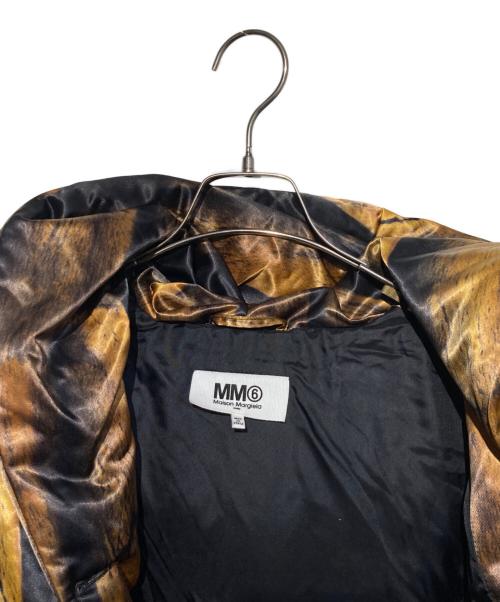 MM6 Maison Margiela（エムエムシックスメゾンマルジェラ）MM6 Maison Margiela (エムエムシックスメゾンマルジェラ) ファープリントダウンジャケット ブラウン サイズ:38の古着・服飾アイテム