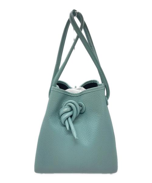 VASIC（ヴァジック）VASIC (ヴァジック) 巾着ハンドバッグ ブルーの古着・服飾アイテム