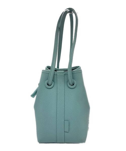 VASIC（ヴァジック）VASIC (ヴァジック) 巾着ハンドバッグ ブルーの古着・服飾アイテム