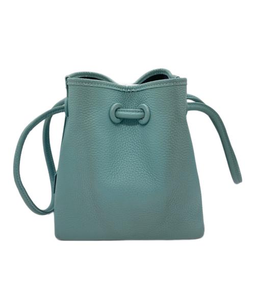 VASIC（ヴァジック）VASIC (ヴァジック) 巾着ハンドバッグ ブルーの古着・服飾アイテム