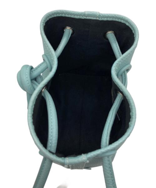 VASIC（ヴァジック）VASIC (ヴァジック) 巾着ハンドバッグ ブルーの古着・服飾アイテム