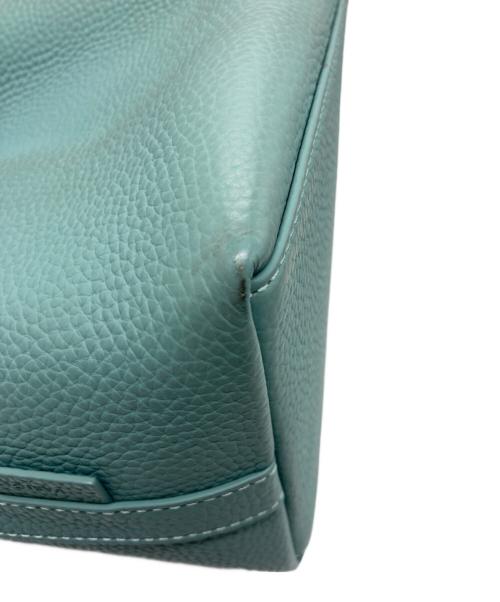 VASIC（ヴァジック）VASIC (ヴァジック) 巾着ハンドバッグ ブルーの古着・服飾アイテム