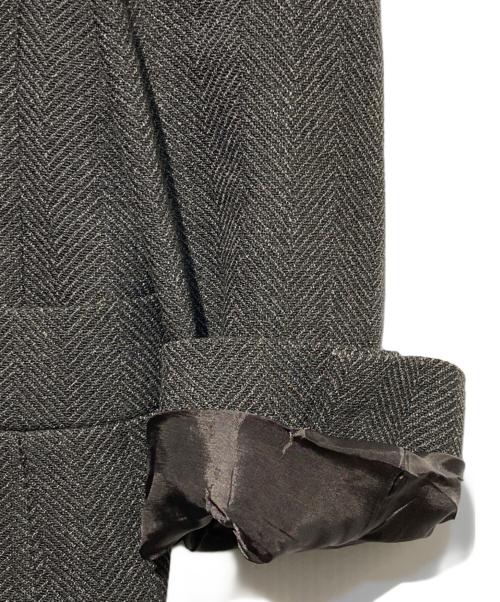 MaxMara（マックスマーラ）MaxMara (マックスマーラ) ノーカラージャケット グレー サイズ:44の古着・服飾アイテム