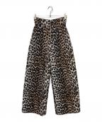 MAISON SPECIALメゾンスペシャル）の古着「Multi Fabric Jacquard Wide Tapered Pants」｜グレー