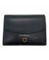 Salvatore Ferragamo（サルヴァトーレ フェラガモ）の古着「ガンチーニ コンパクトウォレット」｜ブラック