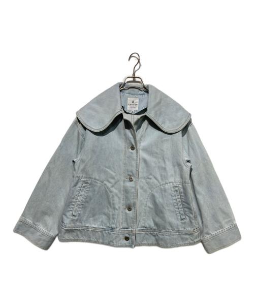 LANVIN en Bleu（ランバンオンブルー）LANVIN en Bleu (ランバンオンブルー) ビッグカラーデニムジャケット インディゴ サイズ:　の古着・服飾アイテム