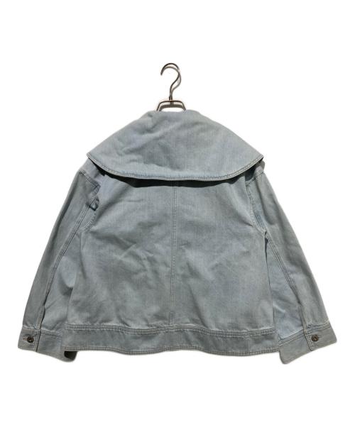 LANVIN en Bleu（ランバンオンブルー）LANVIN en Bleu (ランバンオンブルー) ビッグカラーデニムジャケット インディゴ サイズ:　の古着・服飾アイテム