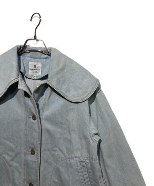 LANVIN en Bleu（ランバンオンブルー）LANVIN en Bleu (ランバンオンブルー) ビッグカラーデニムジャケット インディゴ サイズ:　の古着・服飾アイテム