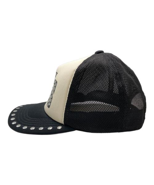 Hysteric Glamour（ヒステリックグラマー）Hysteric Glamour (ヒステリックグラマー) SEE NO EVILスタッズメッシュキャップ ブラックの古着・服飾アイテム