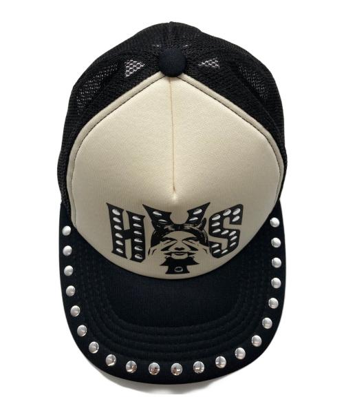 Hysteric Glamour（ヒステリックグラマー）Hysteric Glamour (ヒステリックグラマー) SEE NO EVILスタッズメッシュキャップ ブラックの古着・服飾アイテム