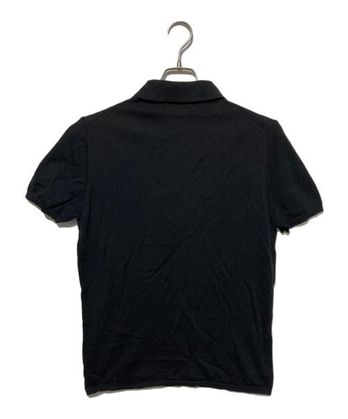 Cruciani（クルチアーニ）CRUCIANI (クルチアーニ) ハイゲージニットポロシャツ ブラック サイズ:46の古着・服飾アイテム