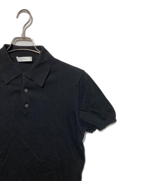 Cruciani（クルチアーニ）CRUCIANI (クルチアーニ) ハイゲージニットポロシャツ ブラック サイズ:46の古着・服飾アイテム