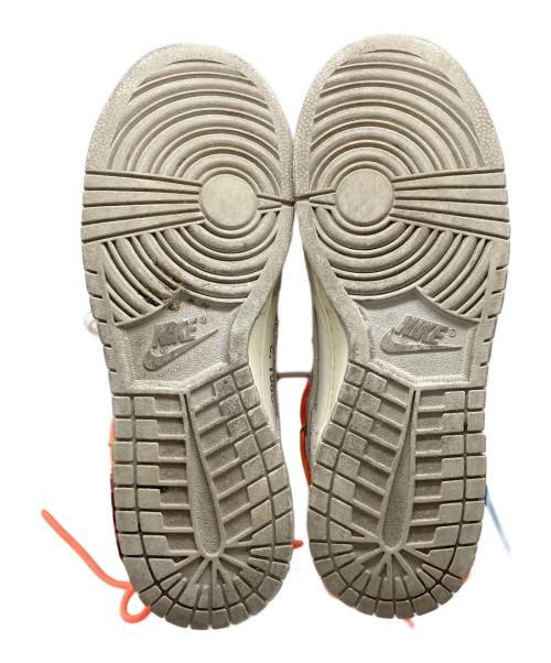 NIKE（ナイキ）NIKE (ナイキ) OFFWHITE (オフホワイト) Dunk Low 1 OF 50 ローカットスニーカー ホワイト×グレー サイズ:27㎝の古着・服飾アイテム