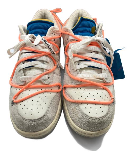 NIKE（ナイキ）NIKE (ナイキ) OFFWHITE (オフホワイト) Dunk Low 1 OF 50 ローカットスニーカー ホワイト×グレー サイズ:27㎝の古着・服飾アイテム