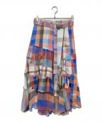 sacaiサカイ）の古着「Patchwork Plaid Skirt」｜マルチカラー