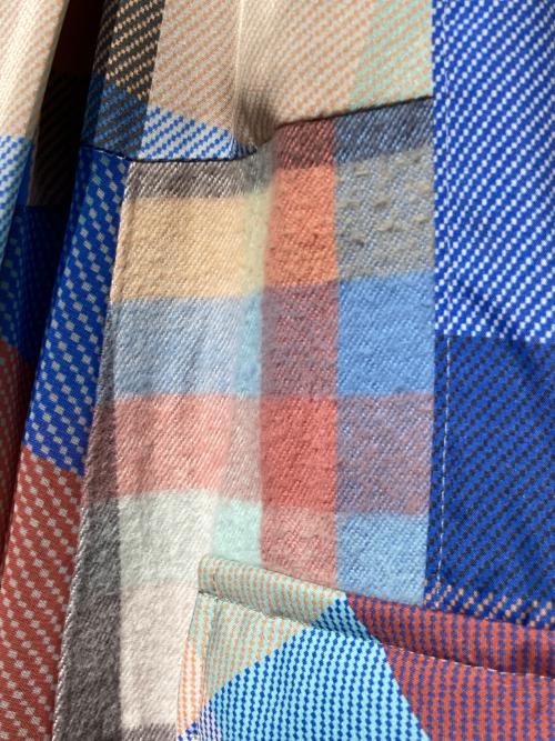 sacai（サカイ）sacai (サカイ) Patchwork Plaid Skirt マルチカラー サイズ:1の古着・服飾アイテム