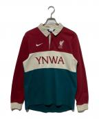 NIKEナイキ）の古着「リバプール FC 21/22 ポロ LS」｜レッド