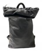 BOTTEGA VENETAボッテガベネタ）の古着「レザーバックパック」｜ブラック