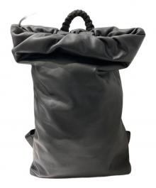 BOTTEGA VENETA（ボッテガベネタ）の古着「レザーバックパック」｜ブラック