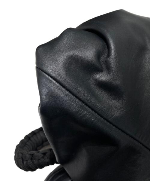 BOTTEGA VENETA（ボッテガベネタ）BOTTEGA VENETA (ボッテガベネタ) レザーバックパック ブラックの古着・服飾アイテム