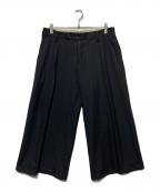 Y'sワイズ）の古着「タックワイドスラックス」｜ネイビー