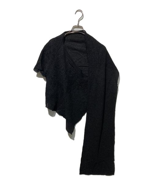 yohji yamamoto+noir（ヨウジヤマモトプリュスノアール）yohji yamamoto+Noir (ヨウジヤマモトプリュスノアール) アシンメトリーボレロ ブラック サイズ:2の古着・服飾アイテム