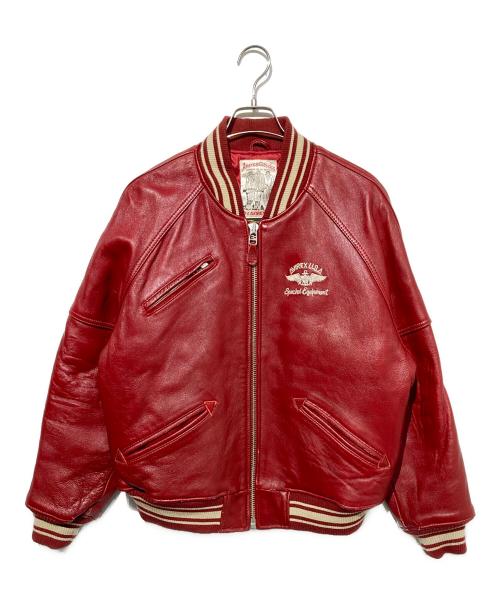 AVIREX（アヴィレックス）AVIREX (アヴィレックス) VARSITY JACKET レッド サイズ:Sの古着・服飾アイテム