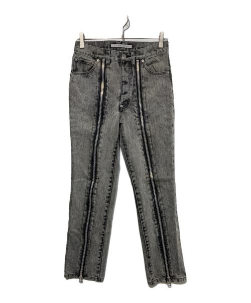 JOHN LAWRENCE SULLIVAN（ジョン ローレンス サリバン）JOHN LAWRENCE SULLIVAN (ジョン ローレンス サリバン) ブリーチデニムジップパンツ ブラック サイズ:44の古着・服飾アイテム