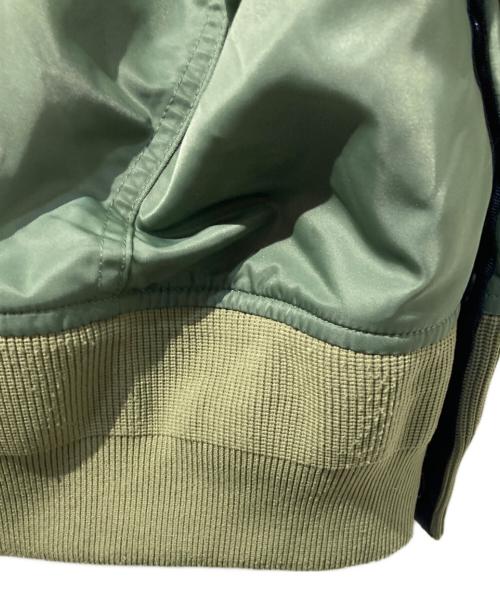 NIKE（ナイキ）NIKE (ナイキ) sacai (サカイ) Full zip HD jacket グリーン サイズ:Lの古着・服飾アイテム