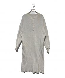 journal standard luxe（ジャーナルスタンダード ラックス）の古着「ワッフル ヘンリーN-ワンピース」｜グレー