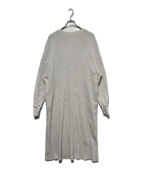 journal standard luxe（ジャーナルスタンダード ラックス）journal standard luxe (ジャーナルスタンダード ラックス) ワッフル ヘンリーN-ワンピース グレー サイズ:Freeの古着・服飾アイテム
