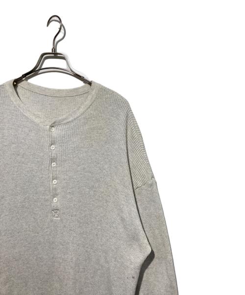 journal standard luxe（ジャーナルスタンダード ラックス）journal standard luxe (ジャーナルスタンダード ラックス) ワッフル ヘンリーN-ワンピース グレー サイズ:Freeの古着・服飾アイテム