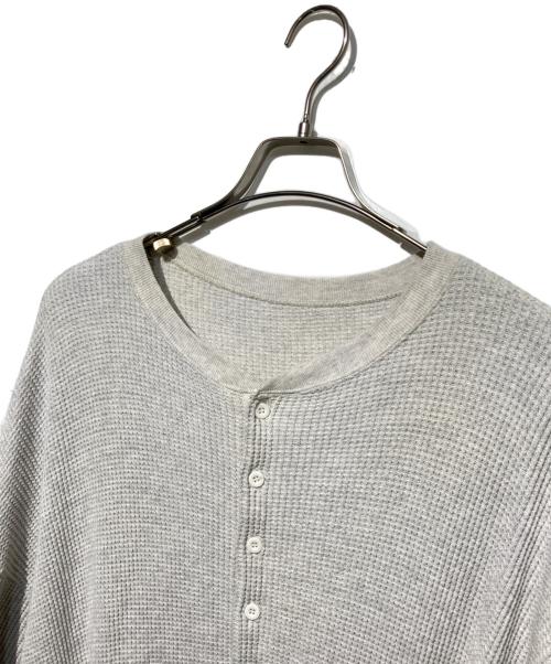 journal standard luxe（ジャーナルスタンダード ラックス）journal standard luxe (ジャーナルスタンダード ラックス) ワッフル ヘンリーN-ワンピース グレー サイズ:Freeの古着・服飾アイテム