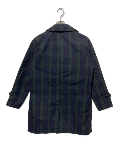 THE NORTHFACE PURPLELABEL（ザ・ノースフェイス パープルレーベル）THE NORTHFACE PURPLELABEL (ザ・ノースフェイス パープルレーベル) チェックステンカラーコート グリーン サイズ:Sの古着・服飾アイテム