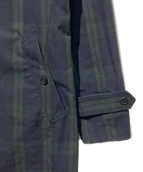 THE NORTHFACE PURPLELABEL（ザ・ノースフェイス パープルレーベル）THE NORTHFACE PURPLELABEL (ザ・ノースフェイス パープルレーベル) チェックステンカラーコート グリーン サイズ:Sの古着・服飾アイテム