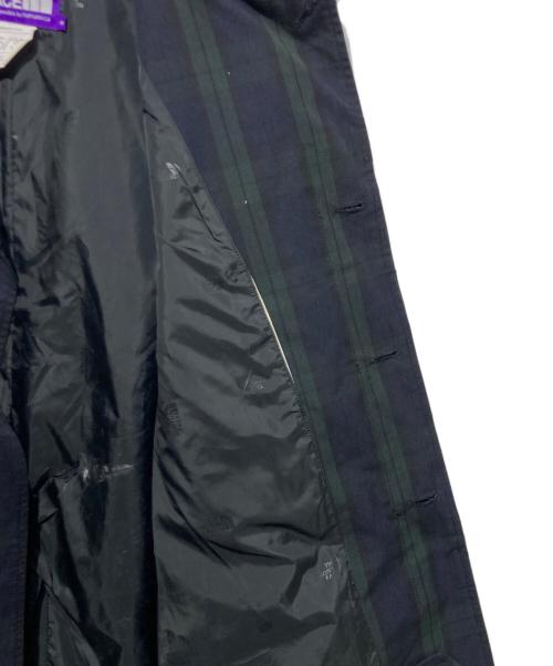 THE NORTHFACE PURPLELABEL（ザ・ノースフェイス パープルレーベル）THE NORTHFACE PURPLELABEL (ザ・ノースフェイス パープルレーベル) チェックステンカラーコート グリーン サイズ:Sの古着・服飾アイテム