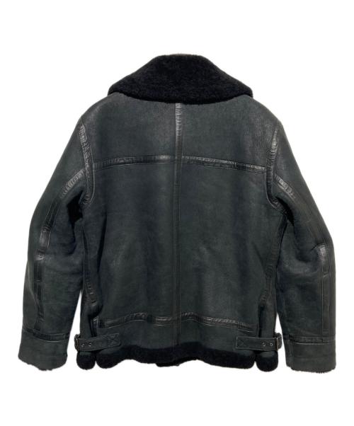 quattrocchi（クアトロッキ）quattrocchi (クアトロッキ) International Gallery (インターナショナルギャラリー) B3ムートンジャケット ブラック サイズ:46の古着・服飾アイテム