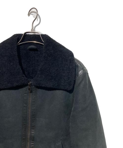 quattrocchi（クアトロッキ）quattrocchi (クアトロッキ) International Gallery (インターナショナルギャラリー) B3ムートンジャケット ブラック サイズ:46の古着・服飾アイテム